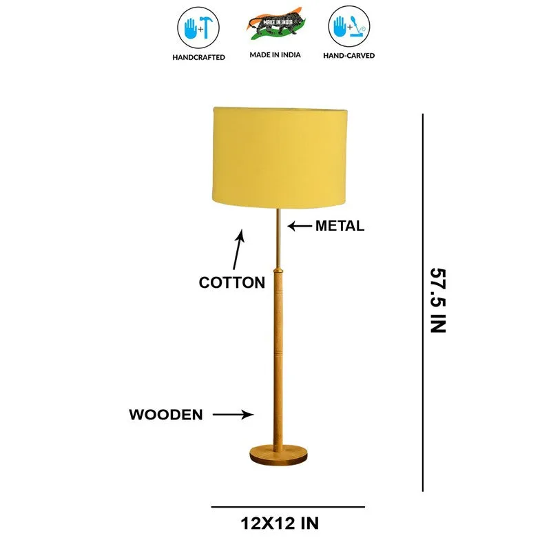 Twilight Wooden Floor Lamp - Yellow media 7