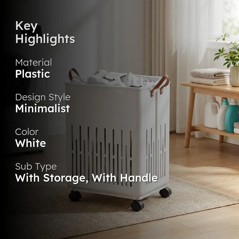 Rioware Roll & Sort Laundry Basket - White media 2
