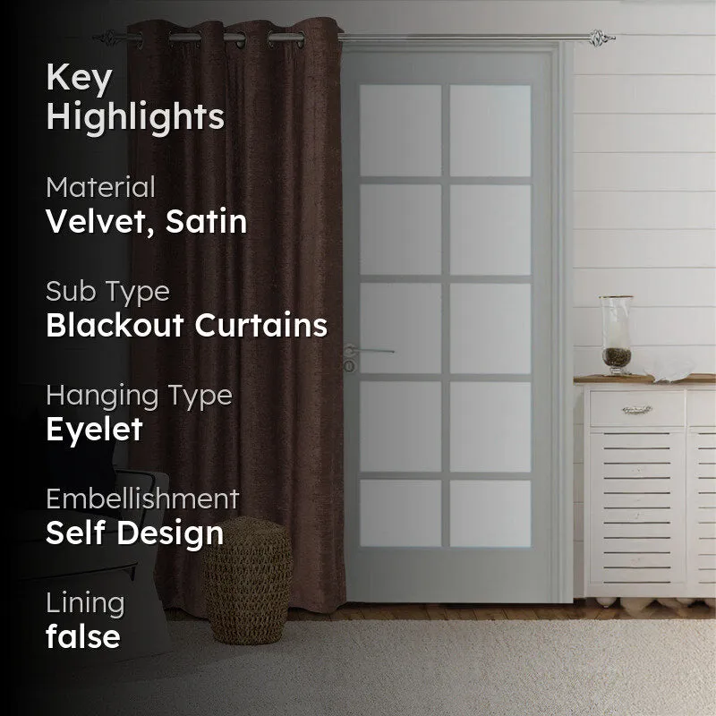 Saral Home Auriels Blackout Curtain - Brown media 2