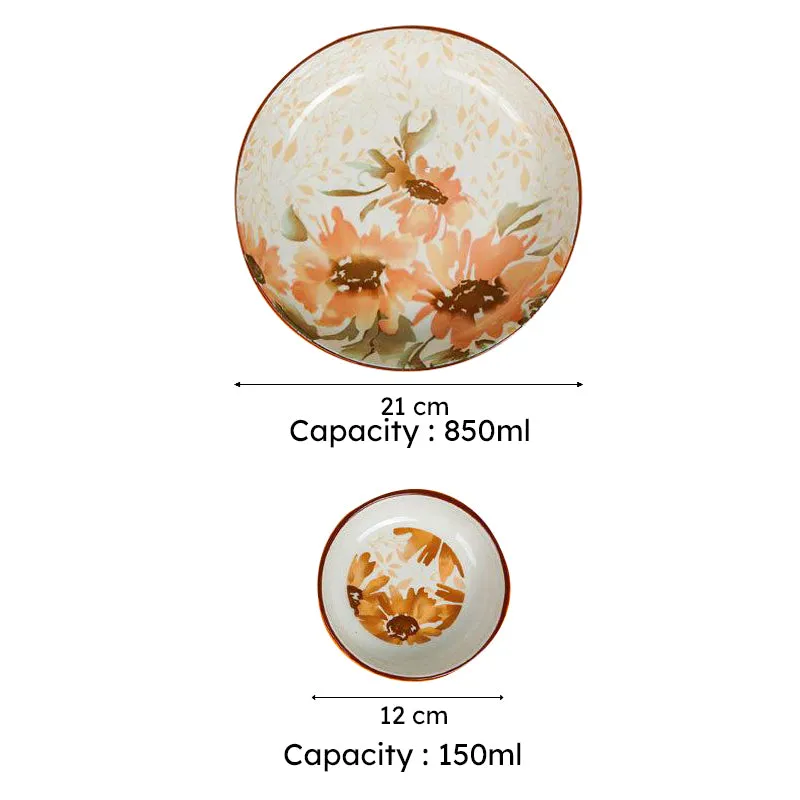 Sunflower Glow Bowl (150 mL Each/ 850 mL) - Set Of Seven media 8