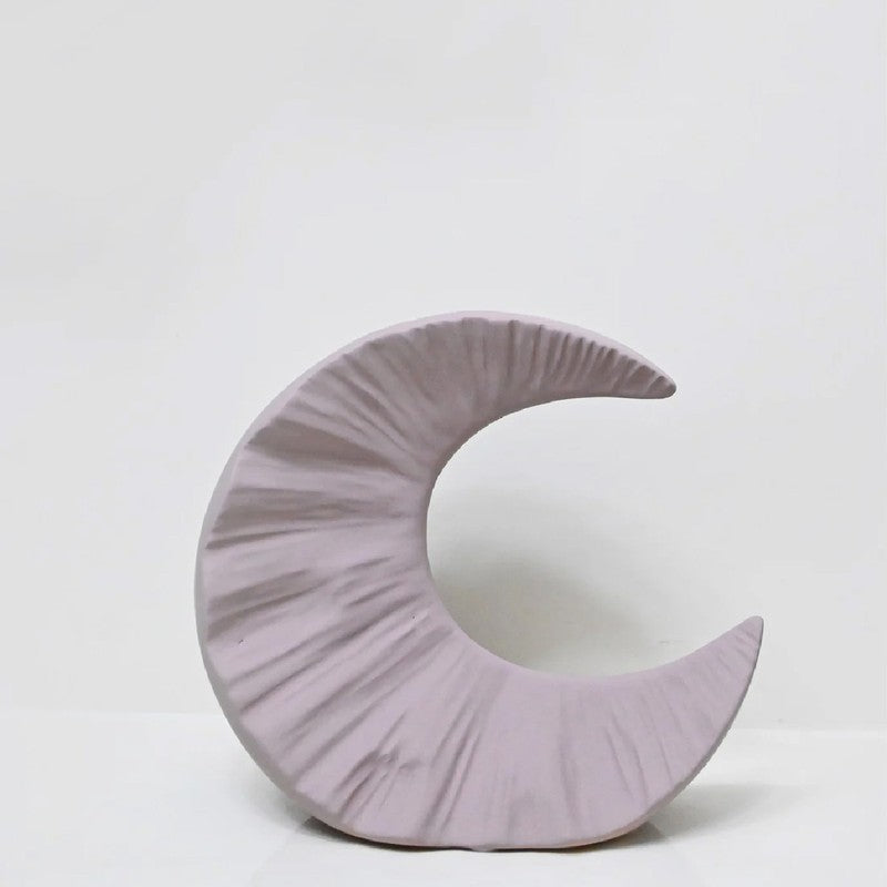 Lunar Half Moon Ceramic Vase - Purple media 4