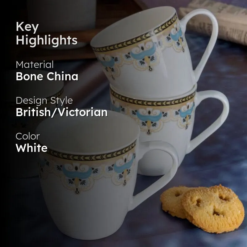 Sonaki Bone China Tea Cup (180 mL Each) - Set of Six media 2