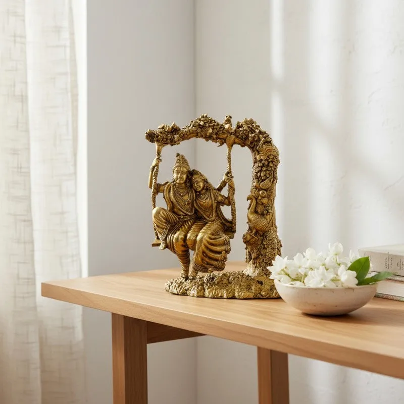 Radhakrishn Brass Idol media 6