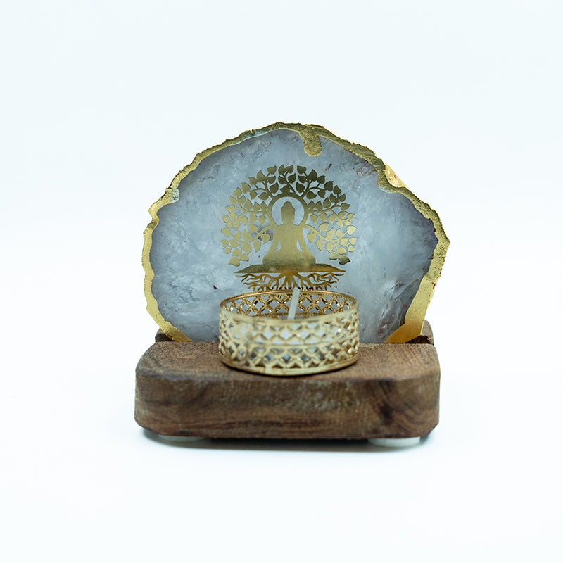 Life Tree Tea Light Holder - White media 7