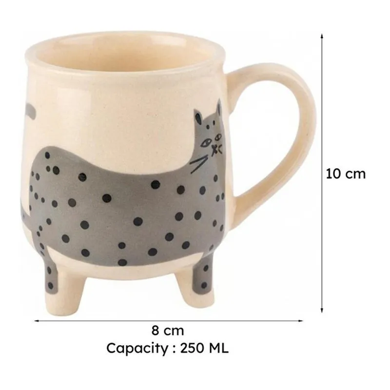 Polka Ceramic Tea Cup (250 mL) media 5