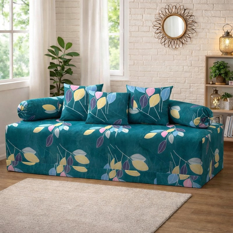 Hibixa Printed Diwan Set - Six Piece Set