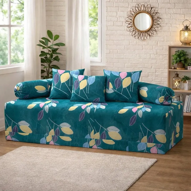 Hibixa Printed Diwan Set - Six Piece Set media 1