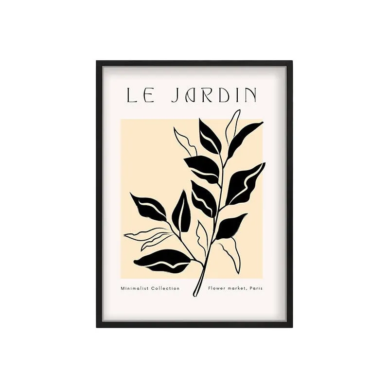 Foliage Canvas Wall Painting With Black Frame media 3