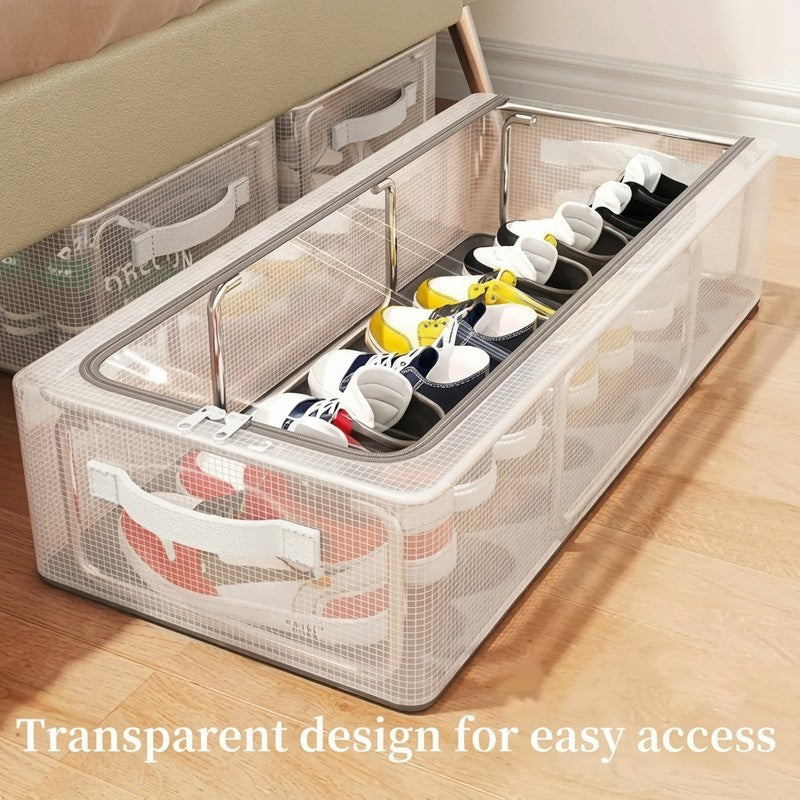 Neat Grid PVC Storage Box - Set Of Three media 3