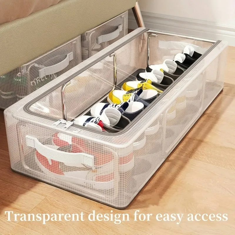 Neat Grid PVC Storage Box - Set Of Three media 3