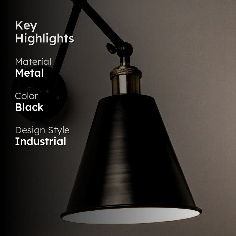 Kim Metal Wall Lamp - Black media 2