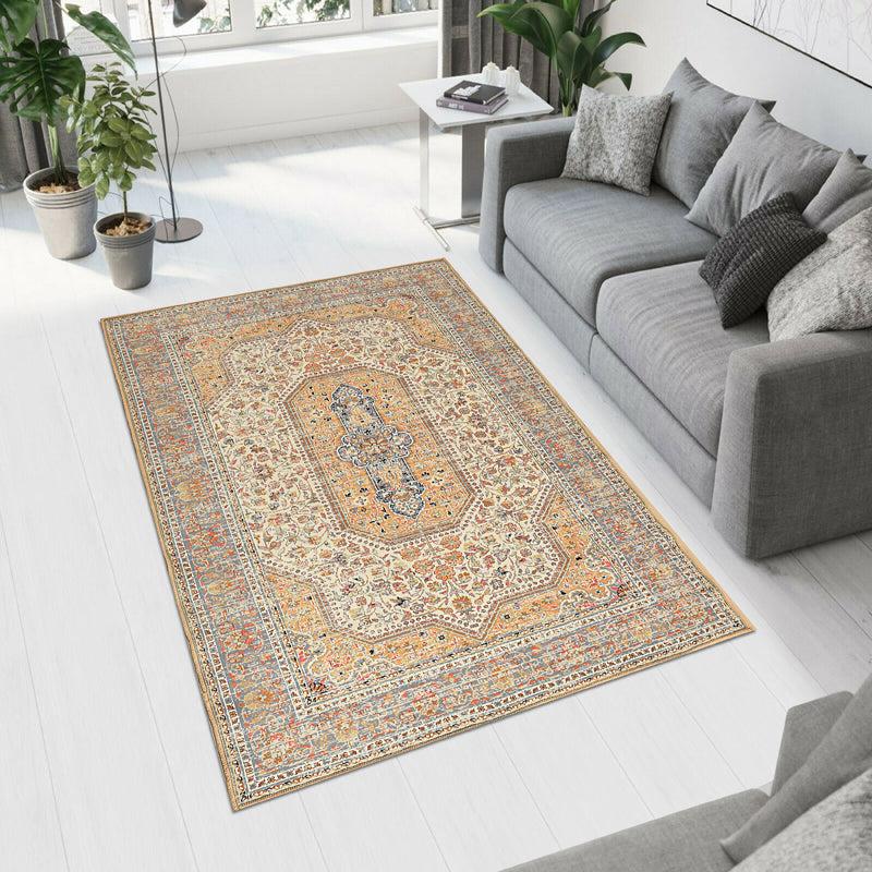 Azar Velvet Rectangle Anti-Skid Carpet media 3