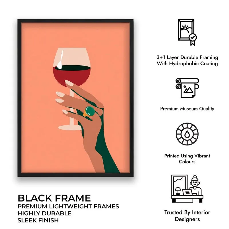Rubessa Canvas Wall Painting - Black Frame media 9