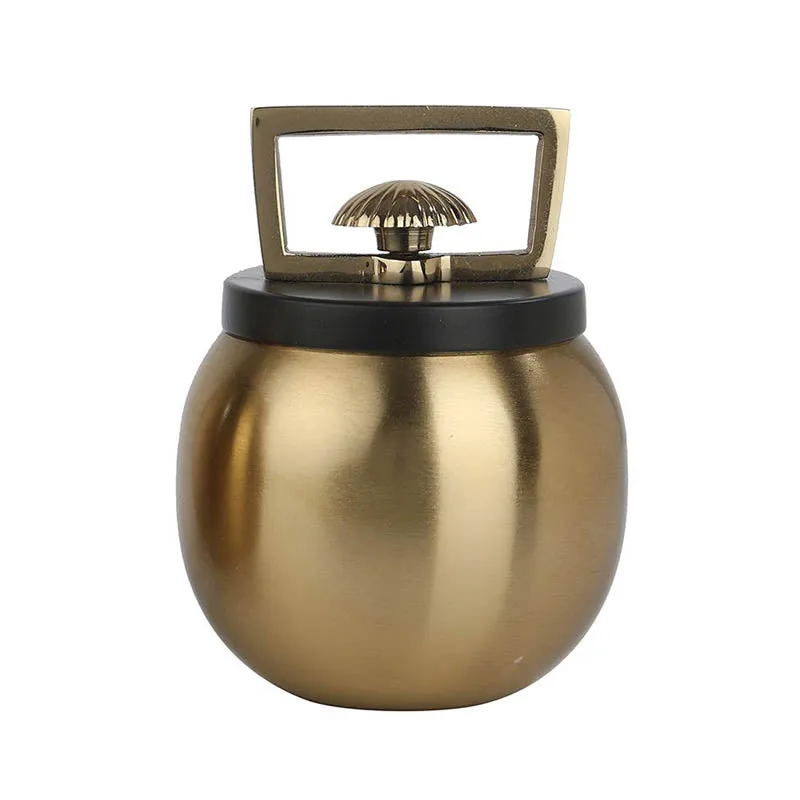 Jarrah Storage Jar (Gold & Black) - Small media 3