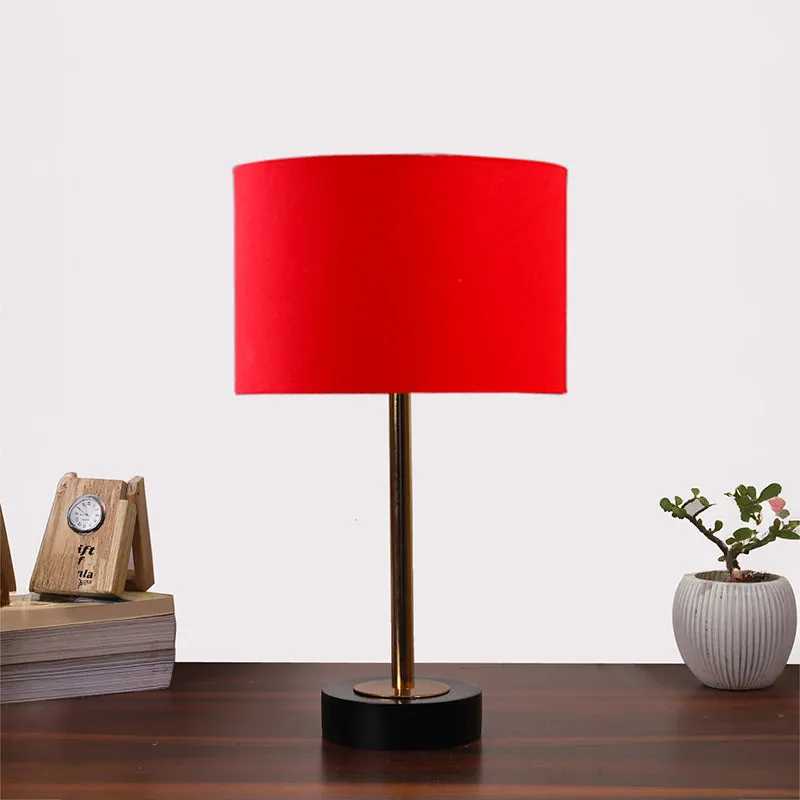Cotin I Rodin Wooden Table Lamp - Red,Gold,Black media 3