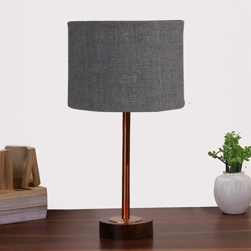 Sienna I Rodin Wooden Table Lamp - Grey,Copper,Brown media 3