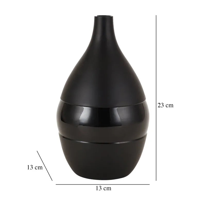 Yato Enamel Vase (Black) - Small media 4