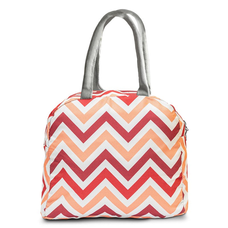 Gridex Polyester Lunch Bag - Red & White media 3