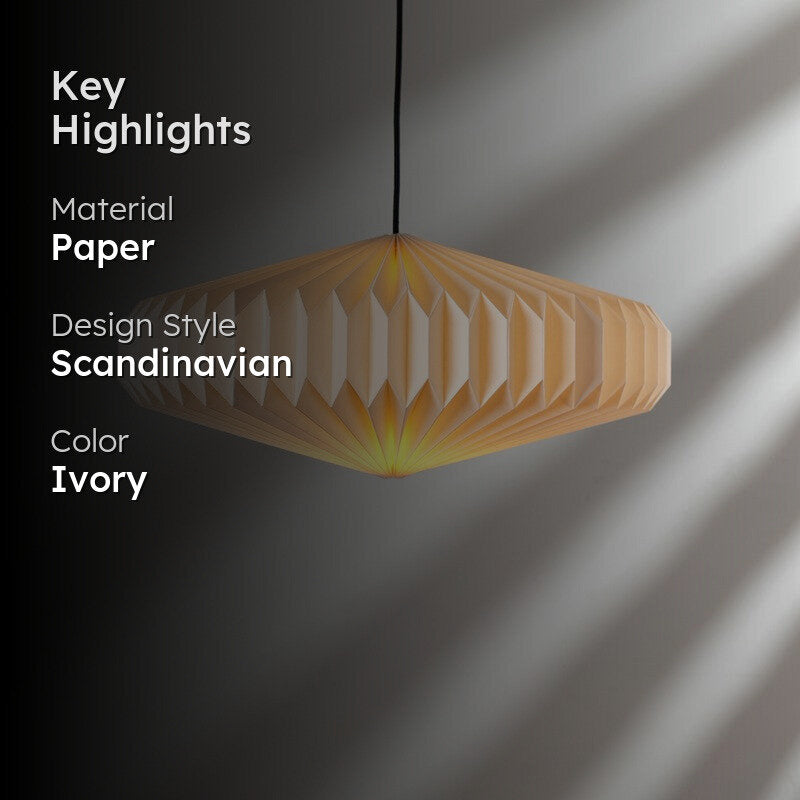 Fig Living Oblong Paper Ceiling Lamp - Ivory media 2