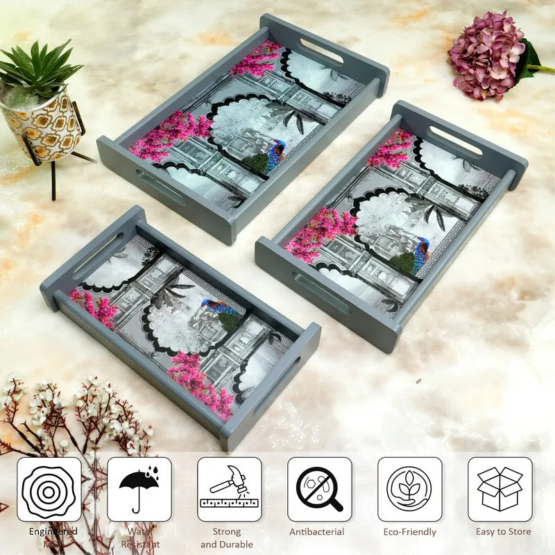 Omber Wooden Serving Tray - Set Of Three media 8