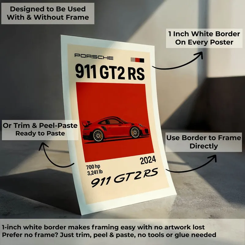 Porsche Powerhouse Wall Poster - Red media 8