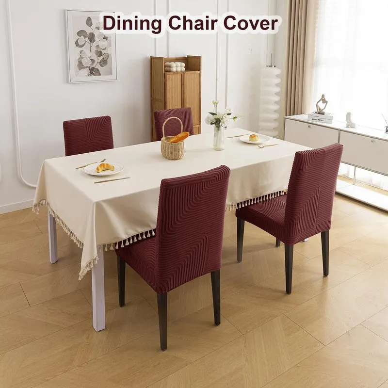 Lunara Polyester Chair Cover - Set Of Four media 1