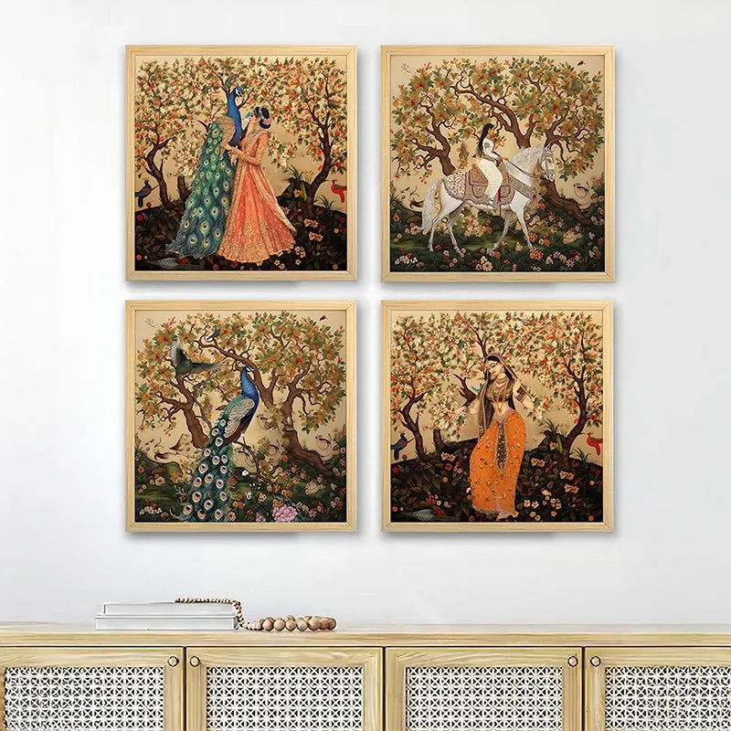 Frolicking In Garden II Wall Art - Set Of Four media 3