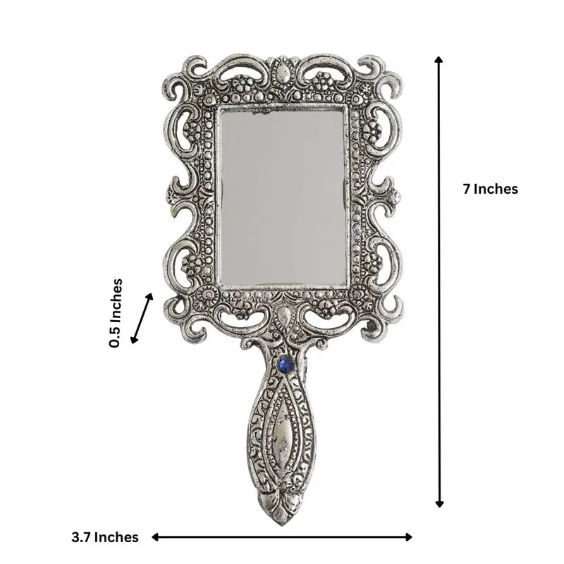 Suma Vintage Hand Mirror - Silver media 6