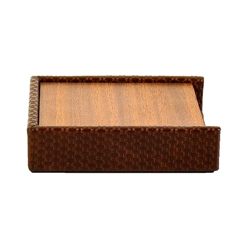 Trivox Faux Leather Coaster (Brown) - Seven Piece Set media 5