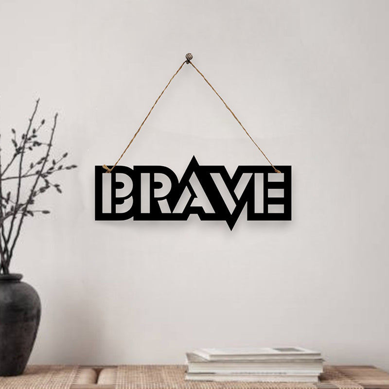 Brave Mild Steel Wall Accent