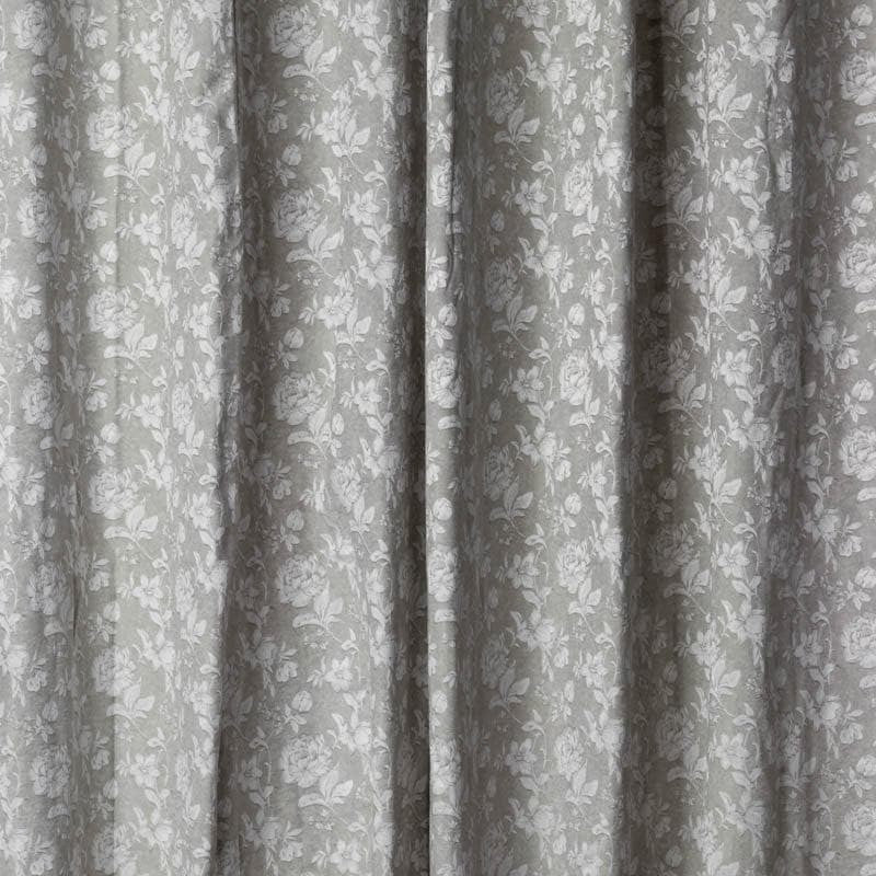 Gulaab Jacquard Single Curtain (Grey) media 4
