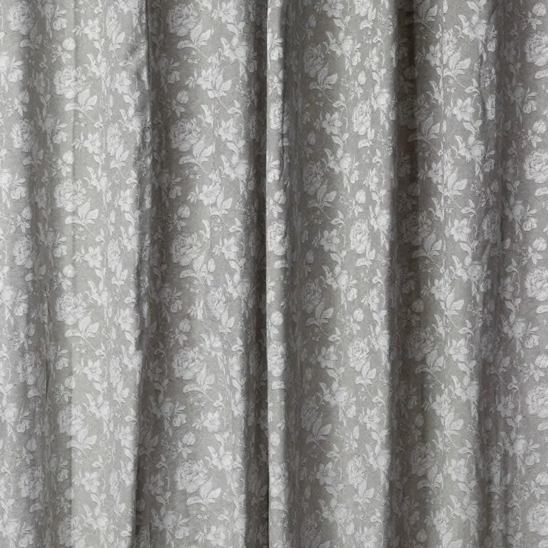 Gulaab Jacquard Single Curtain (Grey) media 4