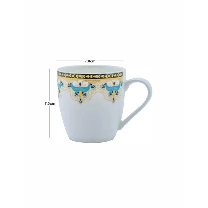 Sonaki Bone China Tea Cup (180 mL Each) - Set of Six media 5
