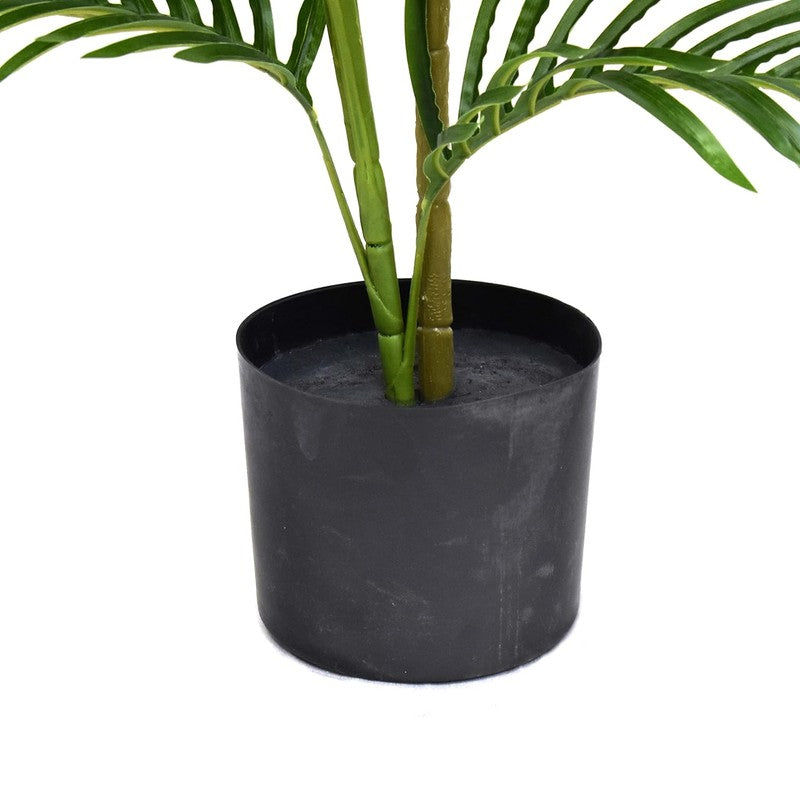 SereneLeaf Artificial Dracaena Plant With Black Plastic Pot - 3 Feet media 7