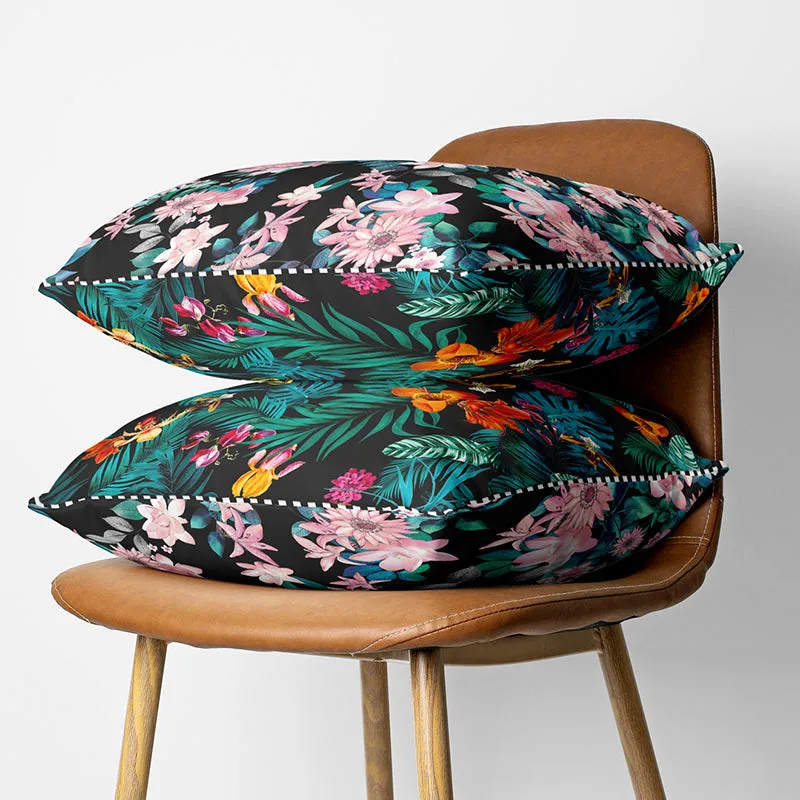 Azmina Printed Microfiber Cushion Cover - Set Of Two media 3