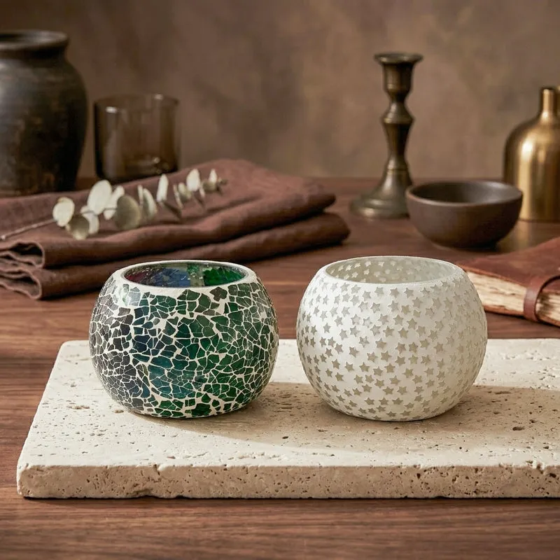 Revathi Tealight Candle Holder - Set Of Two media 4