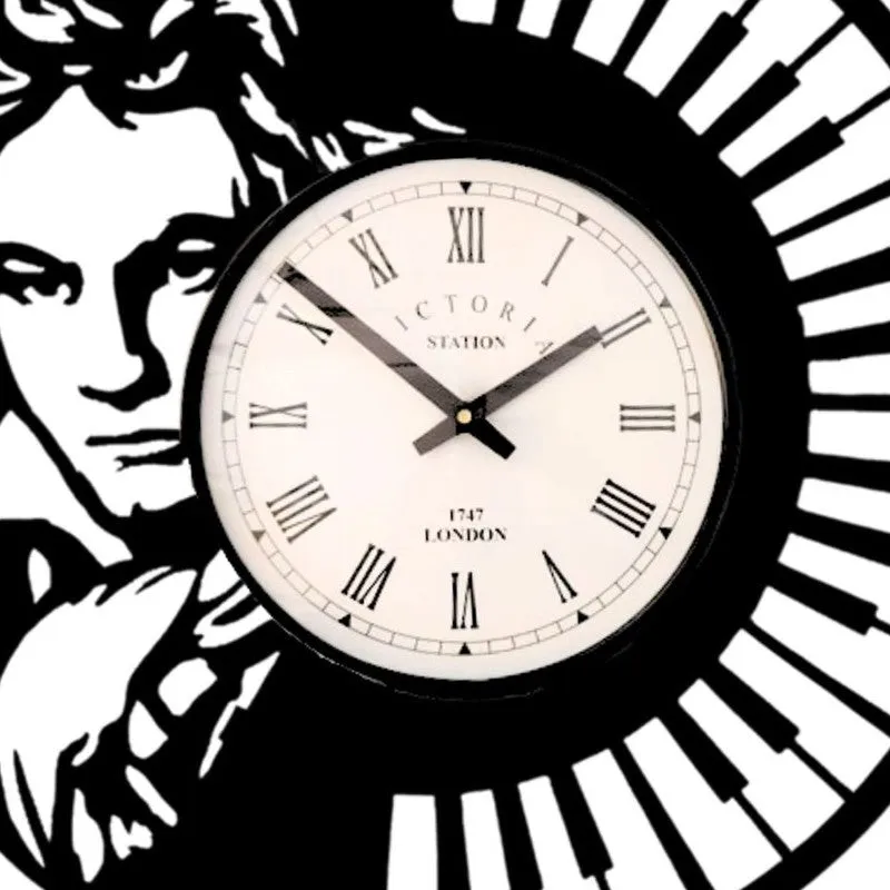 Blaze Steel Analog Wall Clock - Black media 5