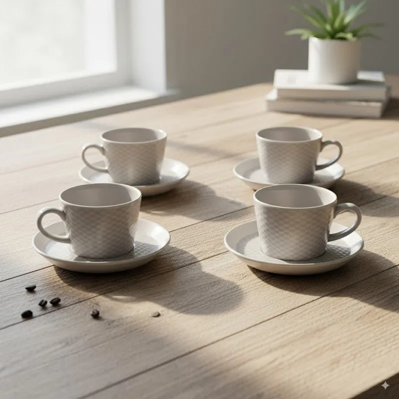 Hilora Cup & Saucer (200 mL) - Set of Six media 1