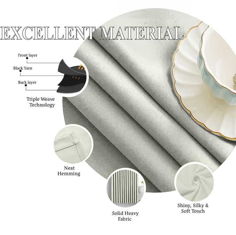 Serein Pleated Curtain Valance (Ivory) - Set Of Two media 5