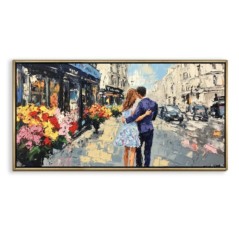 Holding Love Canvas Wall Painting With Frame media 3