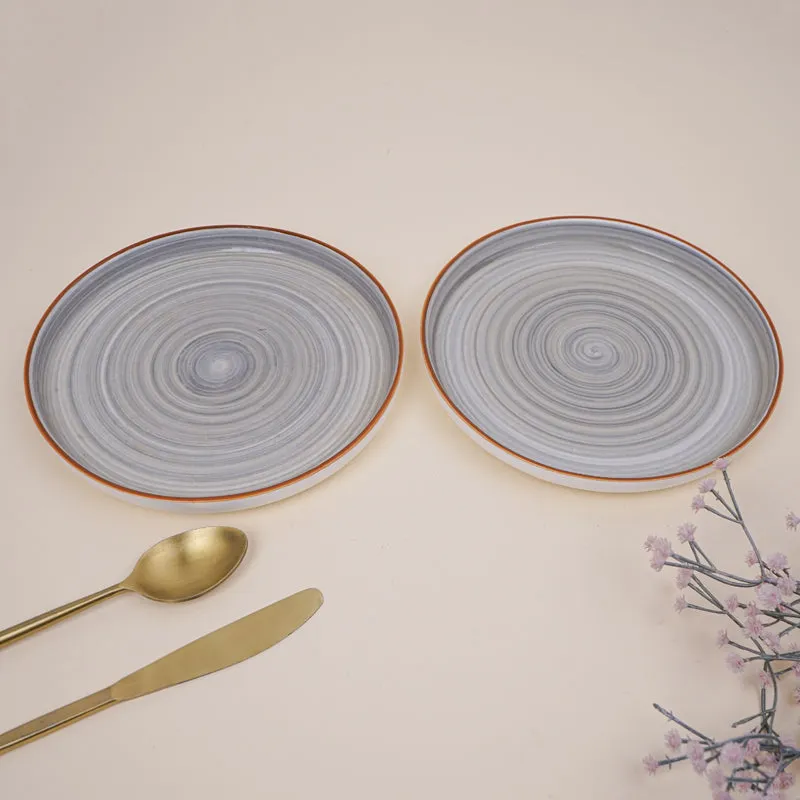 Lunar Grey Snack Plate - Set Of Two media 3