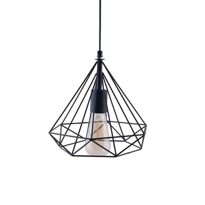 Diamond Mesh Metal Ceiling Lamp media 4