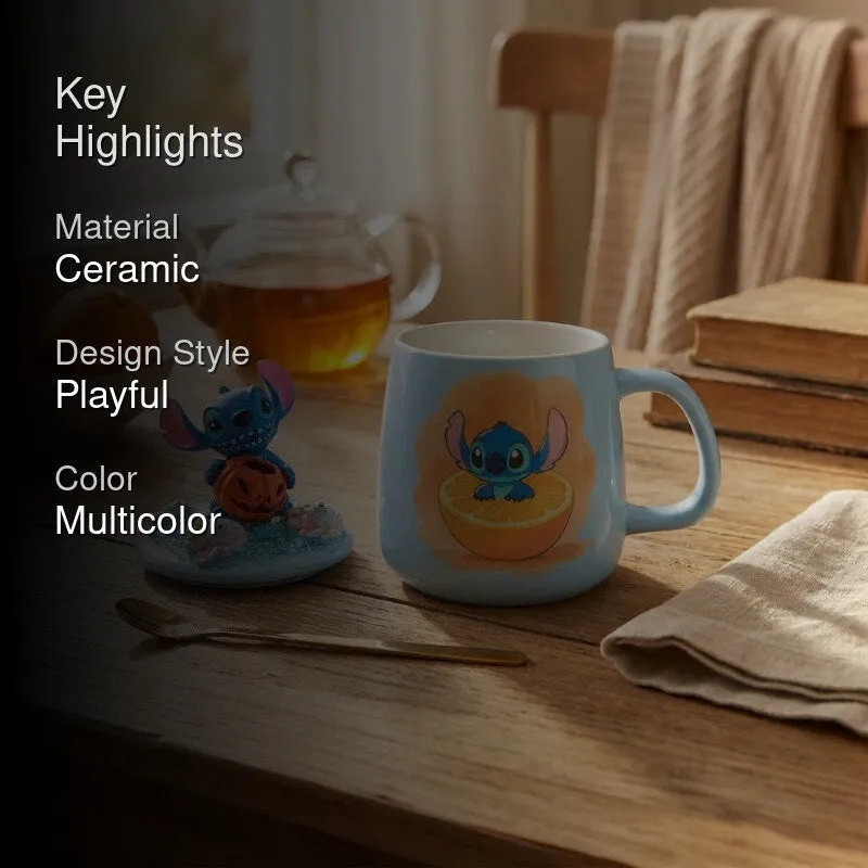 Highlight image showing the mug in a warm tabletop setting