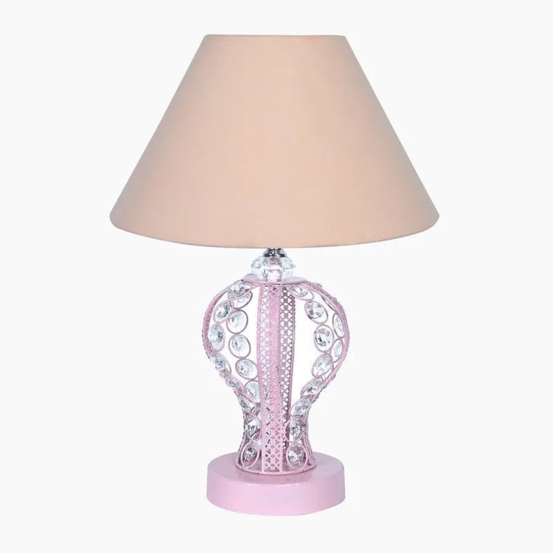 GlowElite Premium Metal Table Lamp - Pink media 3