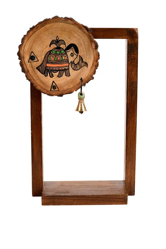 Jasleen Terracotta & Wood Wall Shelve With Pot - Three Piece Set media 5