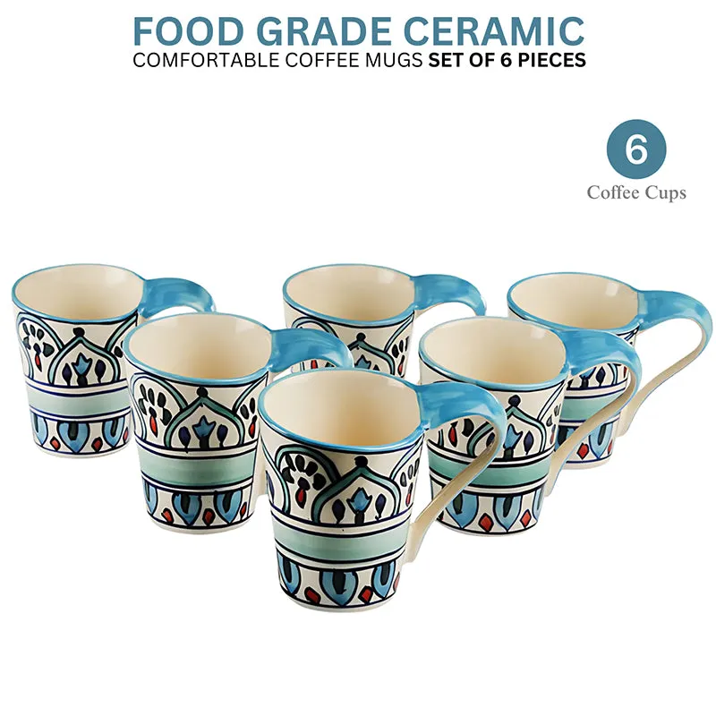 Medina Ceramic Tea Cup (150 mL Each) - Set of Six media 3