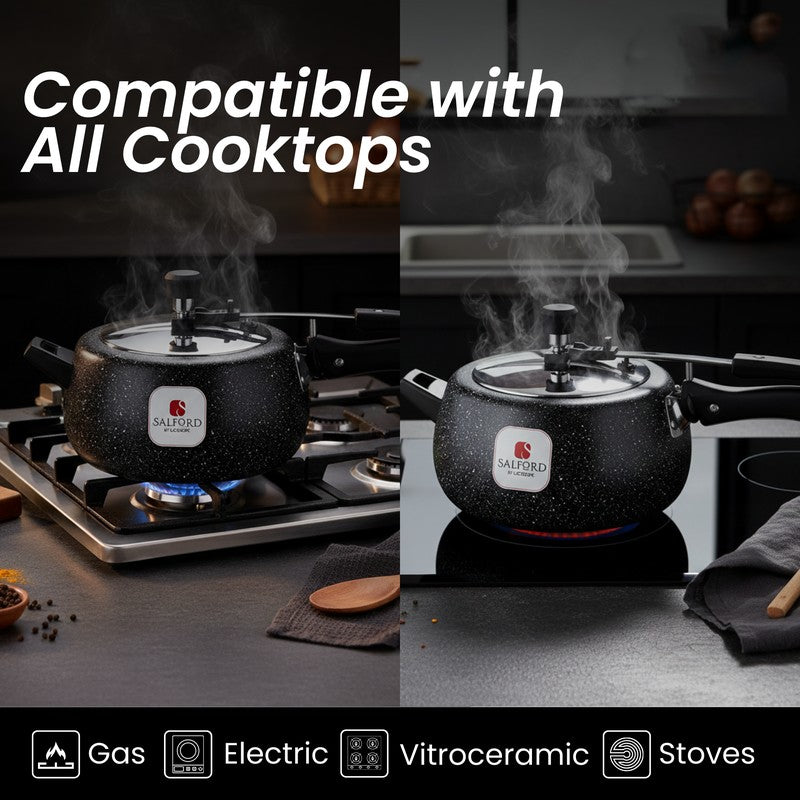Salford Ceramic Coated Pressure Cooker (Black) - 5000 mL media 4