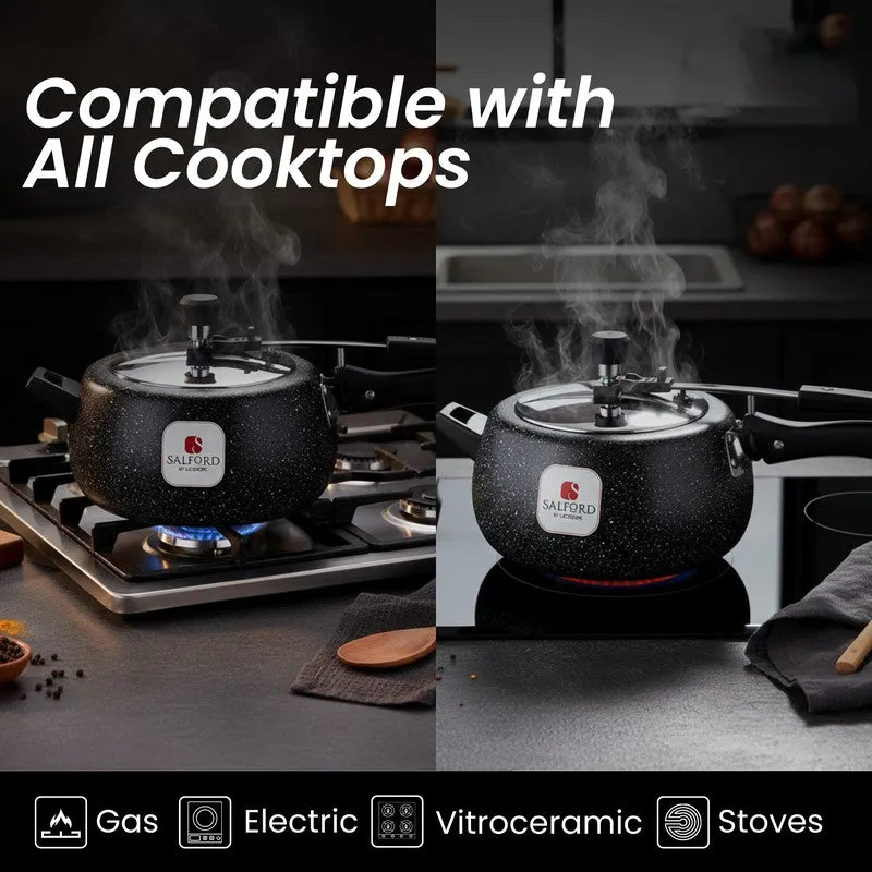 Salford Ceramic Coated Pressure Cooker (Black) - 5000 mL media 4