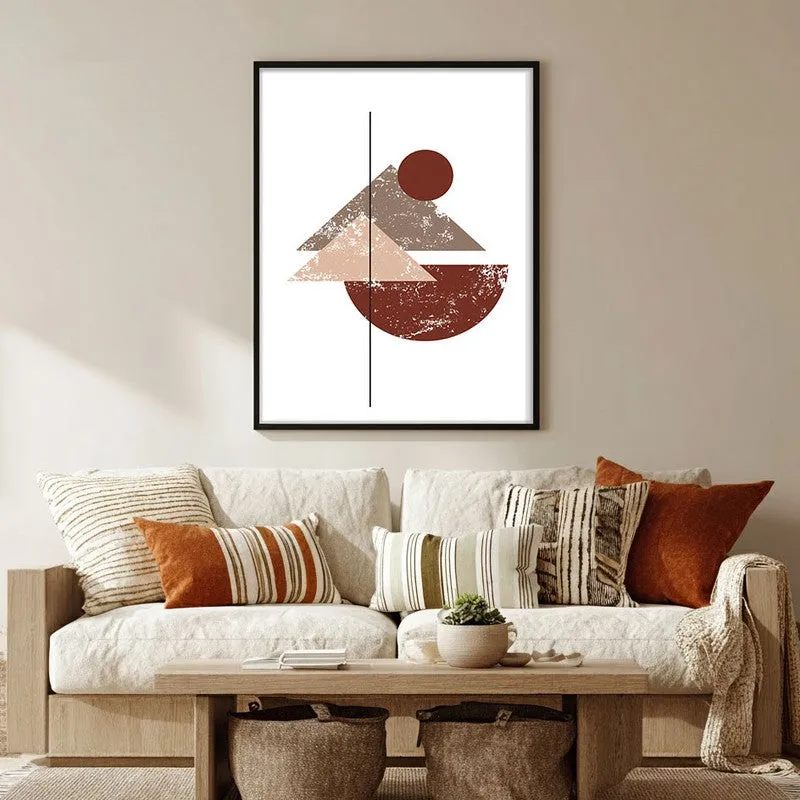 Earthy Axis Canvas Wall Painting With Black Frame media 5