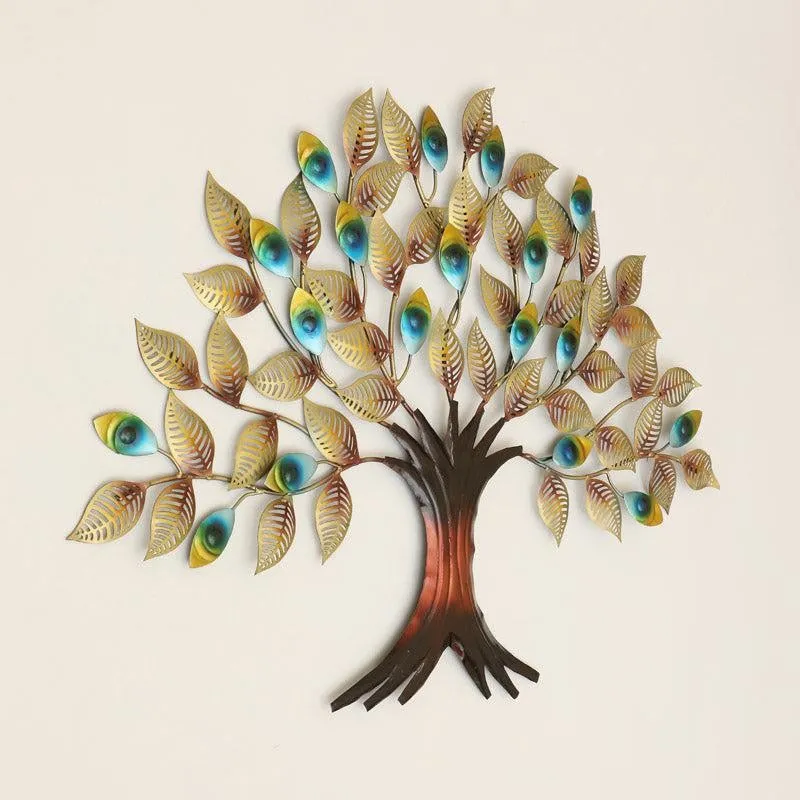 Peacock Leaves Metal Wall Accent media 3